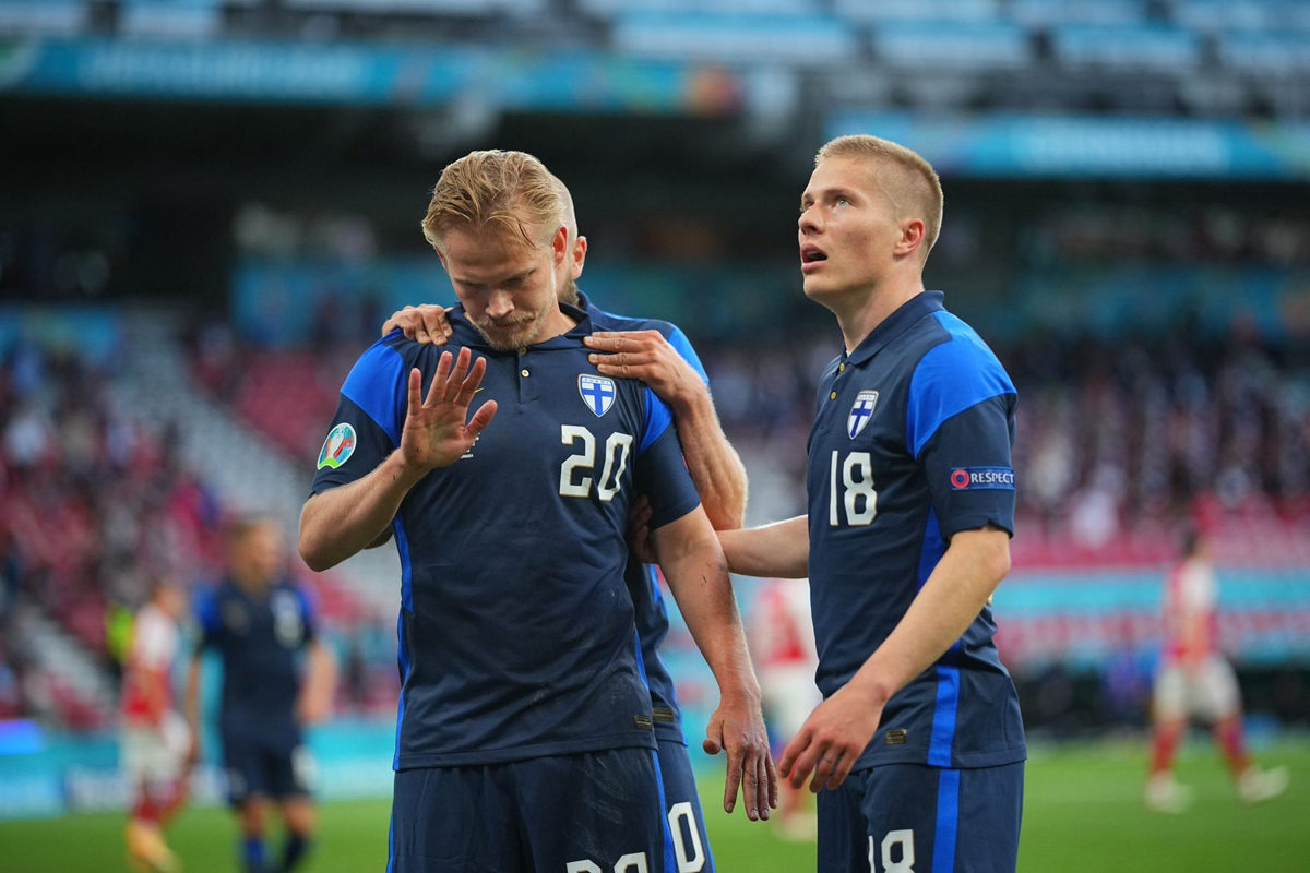 युरोकप फुटबलः फिनल्यान्डसँग डेनमार्क पराजित 